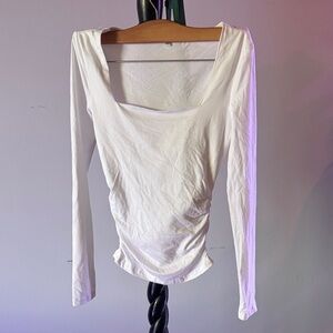 Elegant White Long Sleeve Top